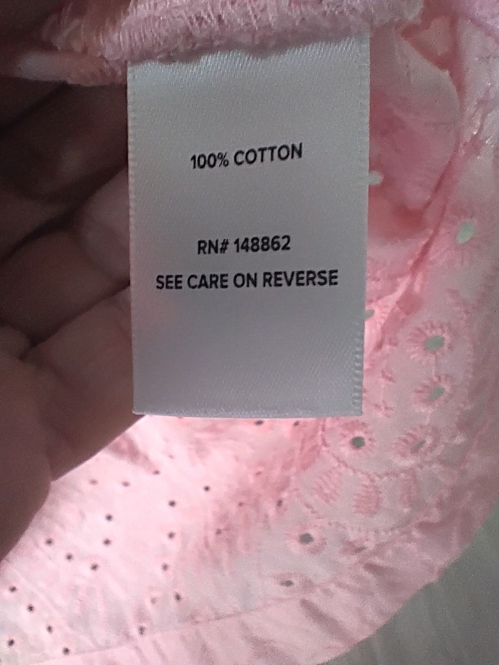 Belle Isle by Torrid Pink Eyelet V-Neck Blouse Sz 00 NWT - Picture 7 of 7